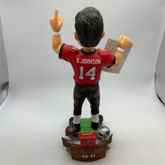 VTG Tampa Bay Buccaneers Super Bowl Champs Brad Johnson Collectible Bobblehead - Picture 10 of 17